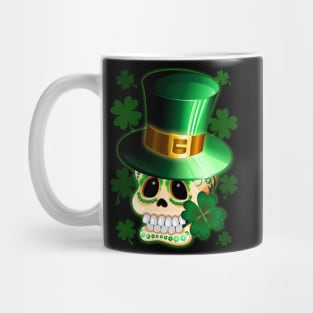 St Patrick Skull Cartoon Mug